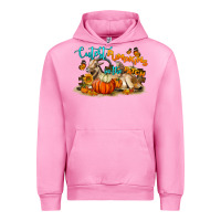 Fuchsia Pink Fall Cutest Pumpkin In The Patch Urban Hoodie - LillyAllenDesigns