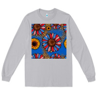 Moon Dust usa sunflowers seamless pattern Long Sleeve Tee - HRA Design Shop