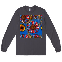 Smoke usa sunflowers seamless pattern Long Sleeve Tee - HRA Design Shop