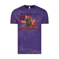 Cloud Purple home of the free because of the brave Vintage Tee - Zillion Design Studio