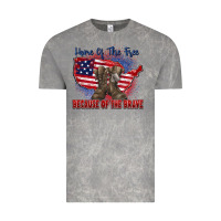Cloud Rock home of the free because of the brave Vintage Tee - Zillion Design Studio