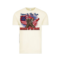 Vintage Arctic home of the free because of the brave Vintage Tee - Zillion Design Studio