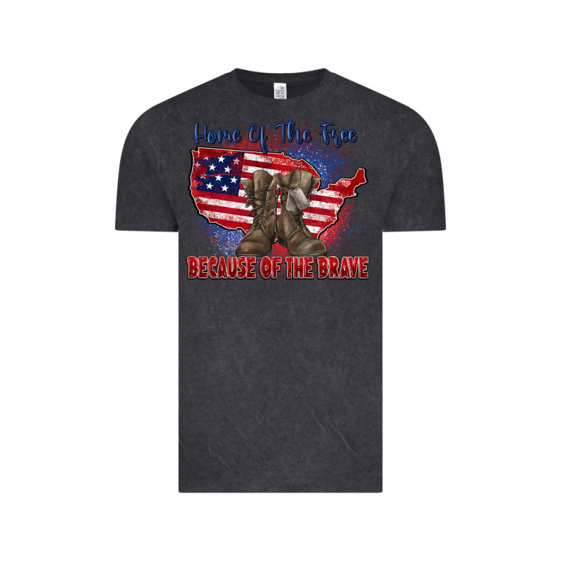 Home Of The Free Because Of The Brave Vintage Tee by Zillion Design Studio | Teevron