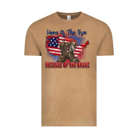 Vintage Camel home of the free because of the brave Vintage Tee - Zillion Design Studio