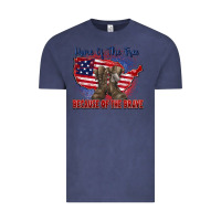 Vintage Denim home of the free because of the brave Vintage Tee - Zillion Design Studio