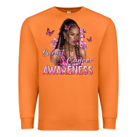 Carrot breast cancer awareness afro woman Premium Sweatshirt - NancyCooperArtShop