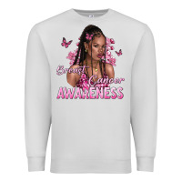 Dove Grey breast cancer awareness afro woman Premium Sweatshirt - NancyCooperArtShop