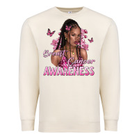 Sandshell breast cancer awareness afro woman Premium Sweatshirt - NancyCooperArtShop