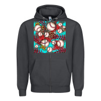 Smoke baseball leopard turquoise sunflower seamless pattern Zipper Hoodie - JahusDesignShop
