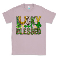 Lilac Lucky and blessed st. patricks day Classic Tee - Neo Western
