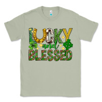 Matcha Lucky and blessed st. patricks day Classic Tee - Neo Western