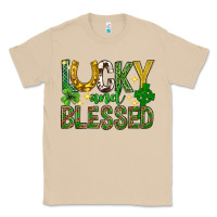 Mushroom Lucky and blessed st. patricks day Classic Tee - Neo Western