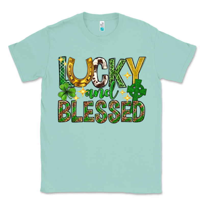 Lucky And Blessed St. Patricks Day Classic Tee by Neo Western | Teevron