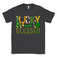 Smoke Lucky and blessed st. patricks day Classic Tee - Neo Western