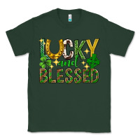 Sports Green Lucky and blessed st. patricks day Classic Tee - Neo Western
