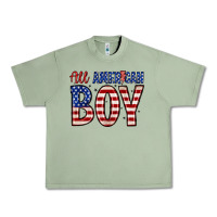 Oil Green all American boy Urban Heavy Tee - Zillion Design Studio