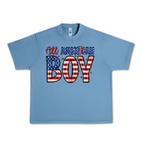 Pebble Blue all American boy Urban Heavy Tee - Zillion Design Studio