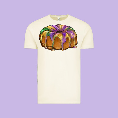 King Cake Vintage Tee Designed By Barkaloodesign