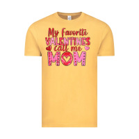 Vintage Mustard my favorite valentine call me mom Vintage Tee - texasbilliewilder