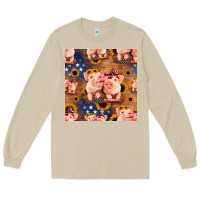 Mushroom american pigs seamless pattern Long Sleeve Tee - HRA Design Shop