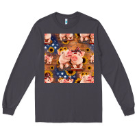 Smoke american pigs seamless pattern Long Sleeve Tee - HRA Design Shop