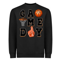 Black basketball game day Heavyweight Sweatshirt - MaliasSmallBusiness