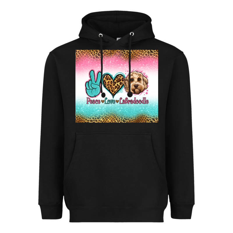 Peace Love Labradoodle Heavyweight Hoodie by Jasminsmagicworld | Teevron