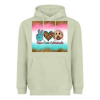 Matcha peace love labradoodle Heavyweight Hoodie - Jasminsmagicworld