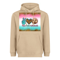 Mushroom peace love labradoodle Heavyweight Hoodie - Jasminsmagicworld