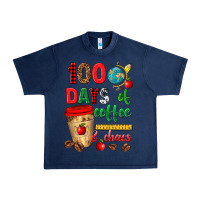 Navy 100 days of coffee and chaos Urban Heavy Tee - texasbilliewilder