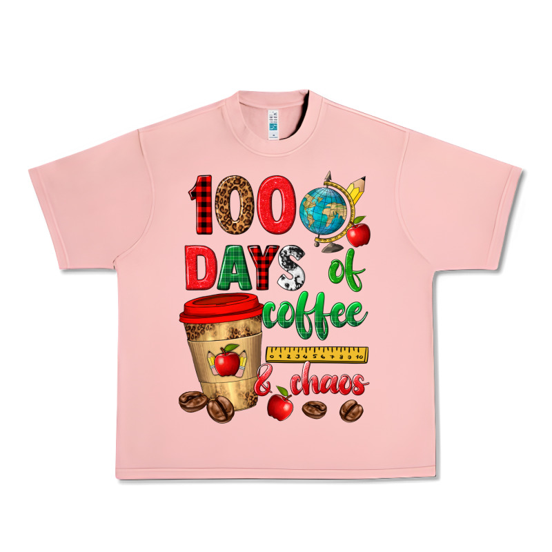 100 Days Of Coffee And Chaos Urban Heavy Tee by texasbilliewilder | Teevron