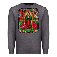 Charcoal Heather our lady of guadalupe christmas Premium Sweatshirt - Jasminsmagicworld