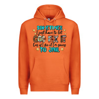 Carrot sometimes i just have to let god fix it cus if i f Premium Hoodie - MaliasSmallBusiness
