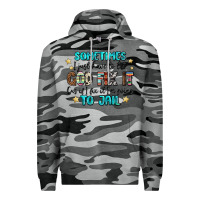 Slate Camo sometimes i just have to let god fix it cus if i f Premium Hoodie - MaliasSmallBusiness