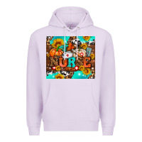 Lilac pumpkin nurse with sunflower Premium Hoodie - AdoDesignShop