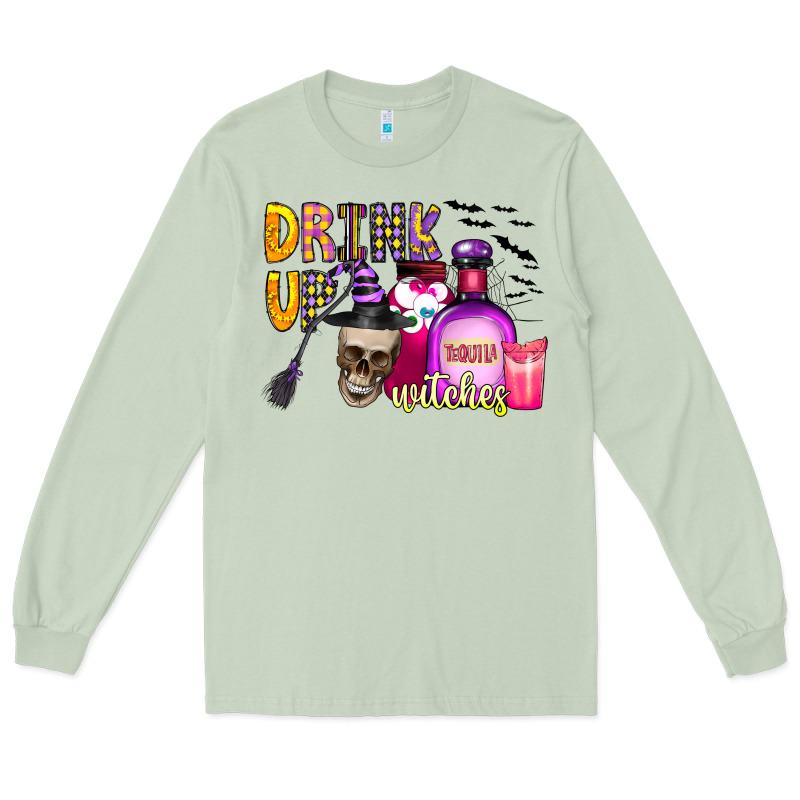 Drink Up Witches Long Sleeve Tee by CowhideDigitalArt | Teevron