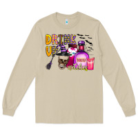 Mushroom drink up witches Long Sleeve Tee - CowhideDigitalArt