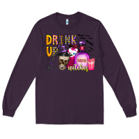 Plum drink up witches Long Sleeve Tee - CowhideDigitalArt