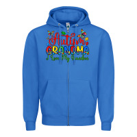 True Royal autism grandma i love my grandson Zipper Hoodie - Artiststas
