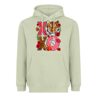 Matcha xoxo with tiger Heavyweight Hoodie - NancyCooperArtShop