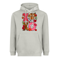 Moon Dust xoxo with tiger Heavyweight Hoodie - NancyCooperArtShop