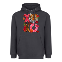 Smoke xoxo with tiger Heavyweight Hoodie - NancyCooperArtShop