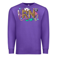 Purple Western Registered Nurse Premium Sweatshirt - LillyAllenDesigns