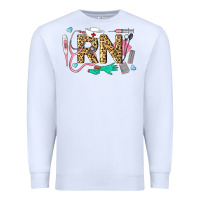 White Western Registered Nurse Premium Sweatshirt - LillyAllenDesigns