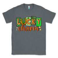 Charcoal Heather Lucky charm st. patricks day Classic Tee - Neo Western