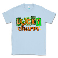 Dusty Blue Lucky charm st. patricks day Classic Tee - Neo Western