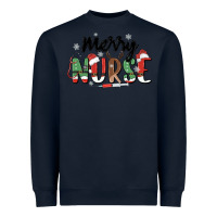 Navy merry nurse Heavyweight Sweatshirt - MaliasSmallBusiness