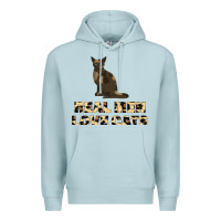 Blue Mist Real Men Love Cats Premium Hoodie - Bettercallsaul