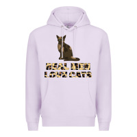 Lilac Real Men Love Cats Premium Hoodie - Bettercallsaul