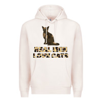 Pale Pink Real Men Love Cats Premium Hoodie - Bettercallsaul